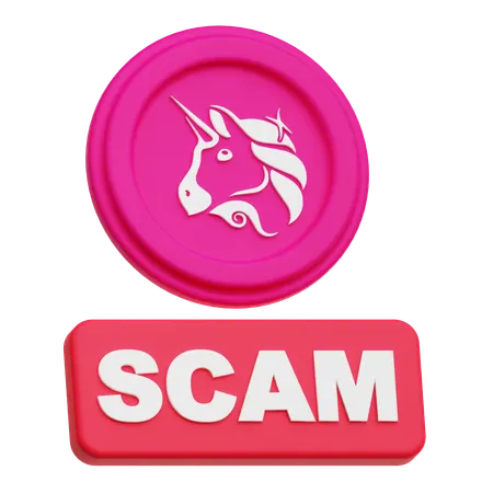 Uniswap Scam  3D Icon