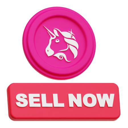 Uniswap Sell Now  3D Icon