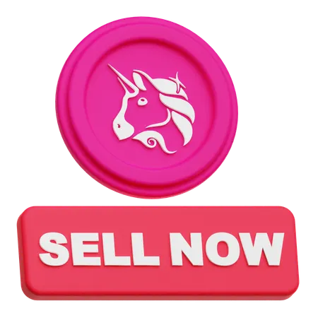 Uniswap Sell Now  3D Icon