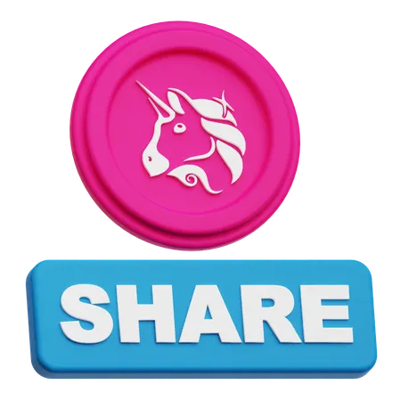 Uniswap Share  3D Icon