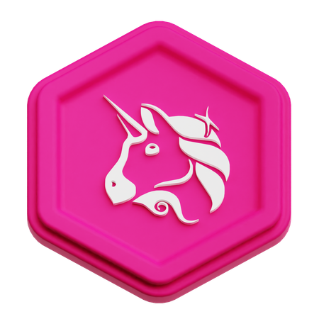 Uniswap Token  3D Icon