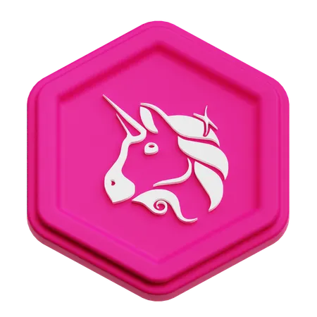 Uniswap Token  3D Icon