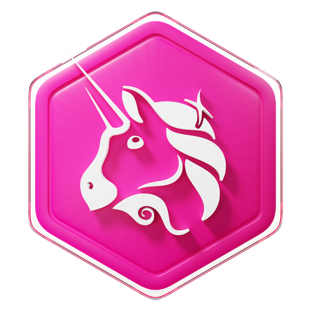 Uniswap (UNI) Badge  3D Icon