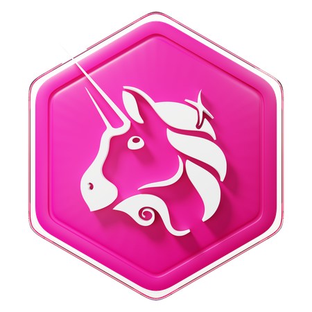 Uniswap (UNI) Badge 3D Icon
