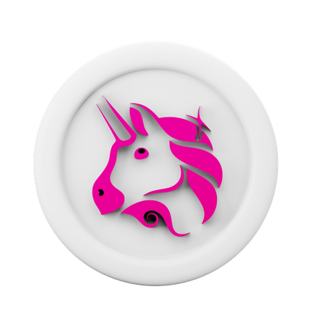 Uniswap Uni Coin  3D Icon