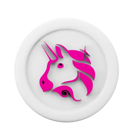 Uniswap Uni Coin  3D Icon