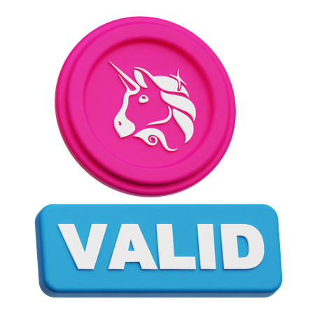 Uniswap Valid  3D Icon