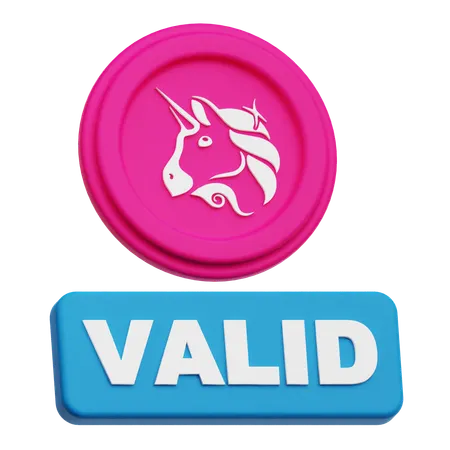 Uniswap Valid  3D Icon