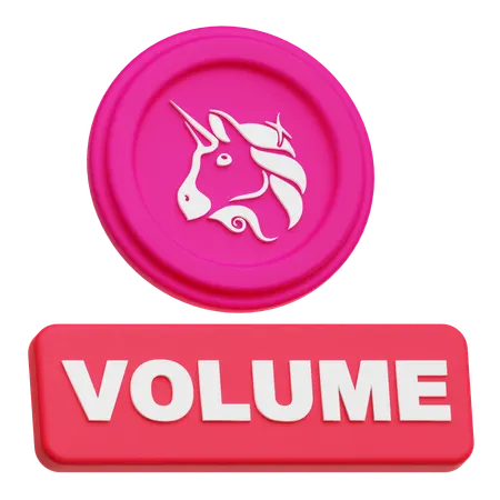 Uniswap Volume  3D Icon