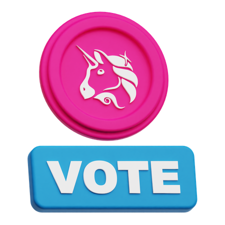 Uniswap Vote  3D Icon