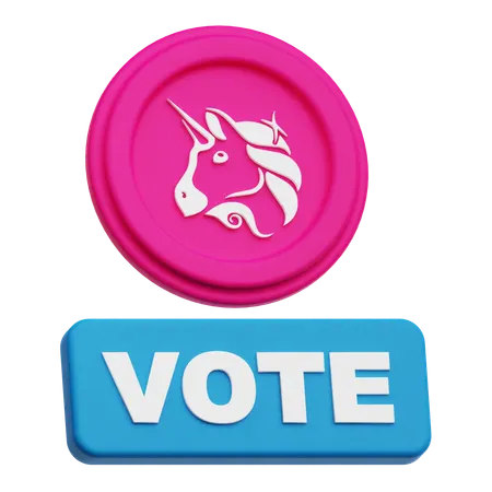 Uniswap Vote  3D Icon