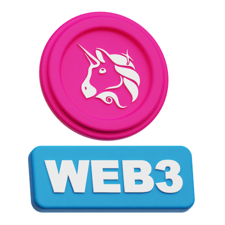 Uniswap Web 3  3D Icon