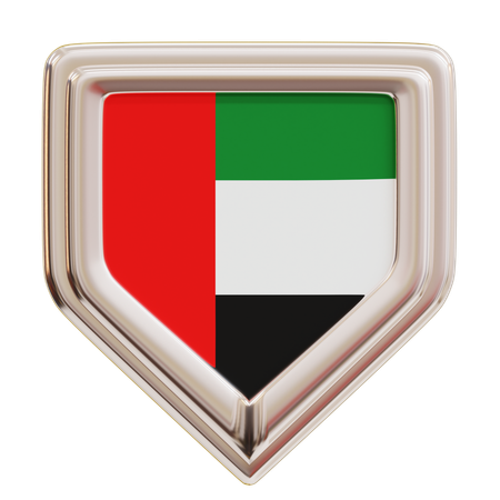 United Arab Emirates Flag  3D Icon