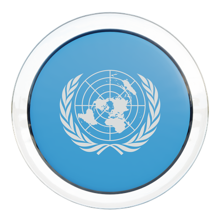 United Nations Flag  3D Flag