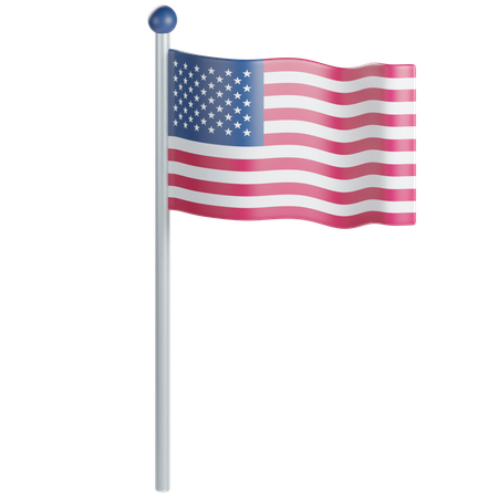 United State Flag  3D Icon
