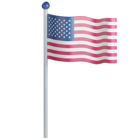 United State Flag  3D Icon