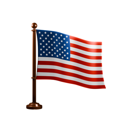 United States Flag  3D Icon