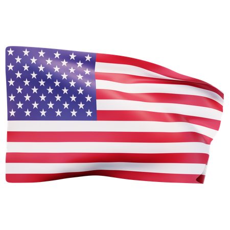 United States Flag  3D Icon