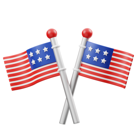 United States Flag  3D Icon