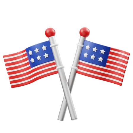 United States Flag  3D Icon