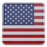 3d united states flag