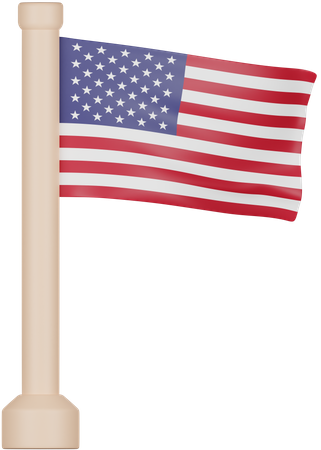 United States Flag  3D Icon