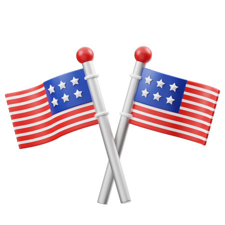 미국 국기  3D Icon