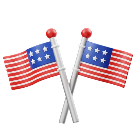 United States Flag  3D Icon