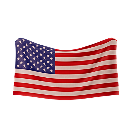 United States of America Flag  3D Icon