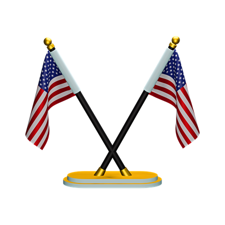 United States of America Flag  3D Icon