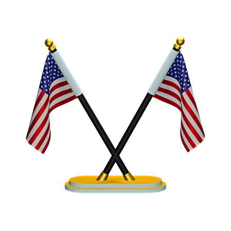 United States of America Flag  3D Icon