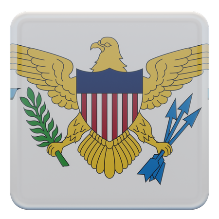 United States Virgin Islands Flag  3D Flag