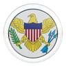 3d united states virgin islands flag logo