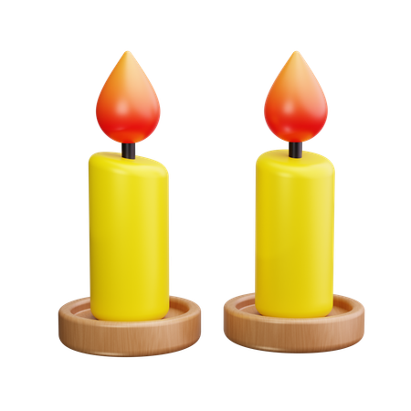 Unity Candle  3D Icon