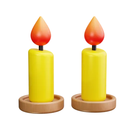 Unity Candle  3D Icon