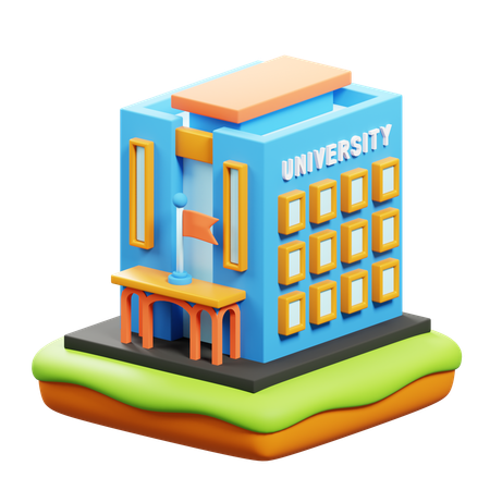 Universidade  3D Icon