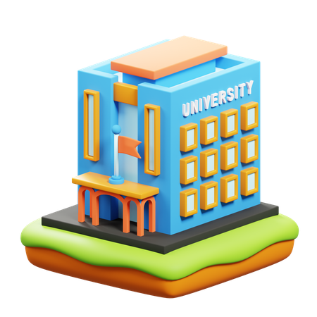 University  3D Icon