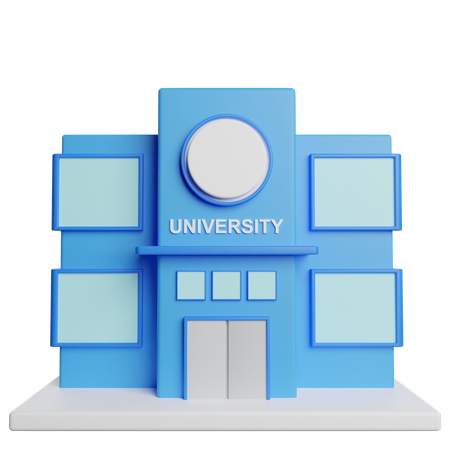 University  3D Illustration