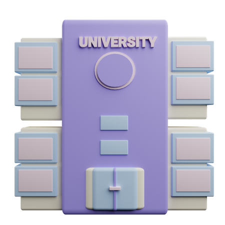 University  3D Icon
