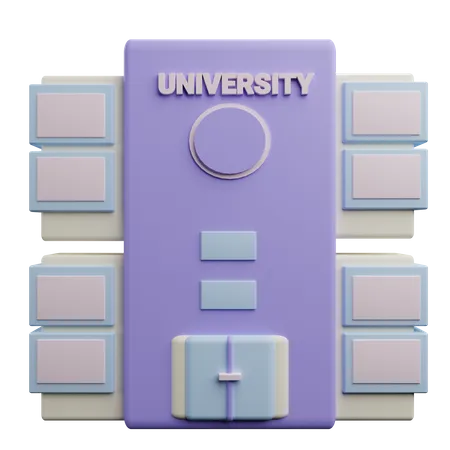 University  3D Icon