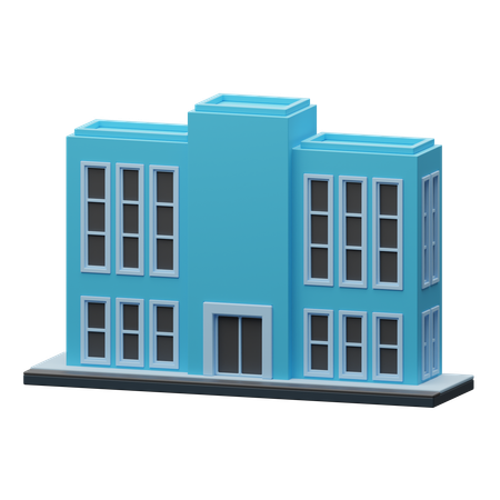 大学の建物  3D Icon