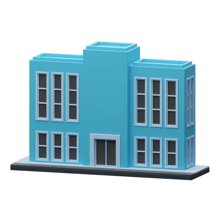 大学の建物  3D Icon