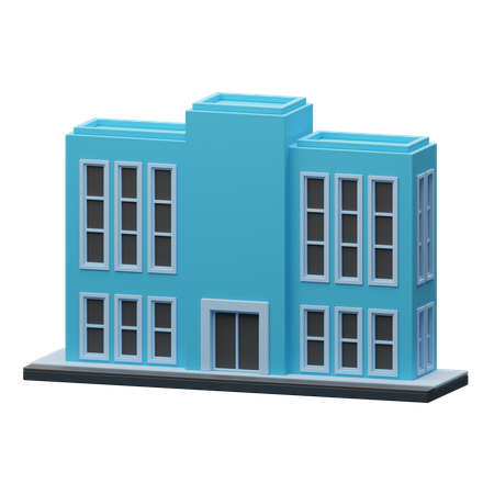 University building  3D Icon