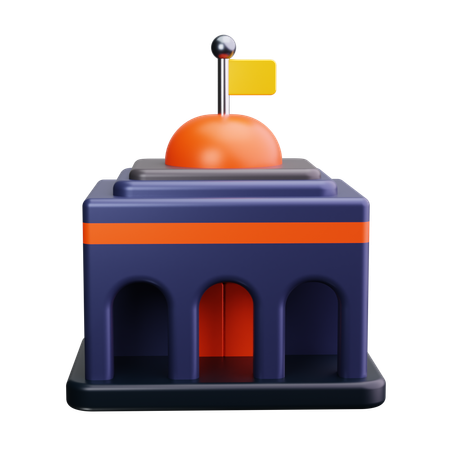 University Building  3D Icon