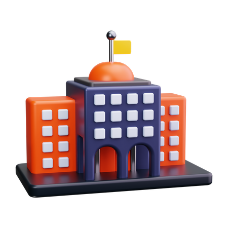 University Building  3D Icon