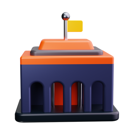 University Building  3D Icon