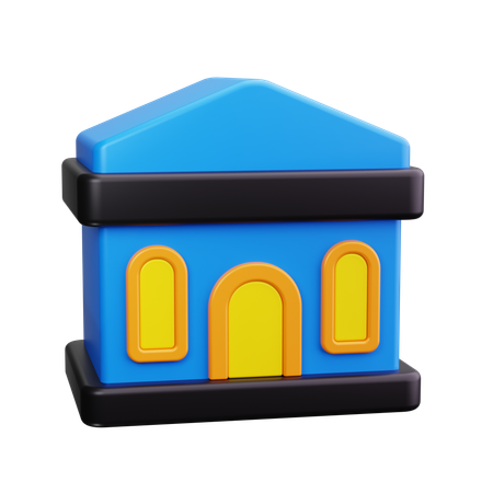University Building  3D Icon