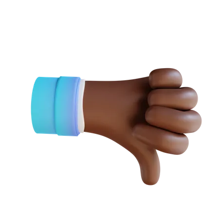 Unlike hand Gesture  3D Illustration