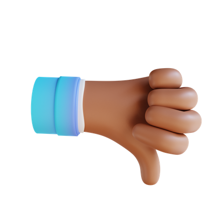 Unlike hand Gesture  3D Illustration