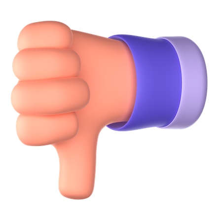 Unlike Hand Gesture  3D Icon